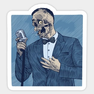 Jazz Skull Sticker